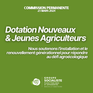 Infographie : Dotation Nouveaux & Jeunes Agriculteurs : Nous soutenons l'installation et le renouvellement générationnel pour répondre au défi agroécologique ! 